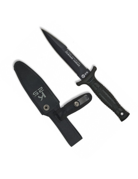 Tactical knife with sheath, blade...