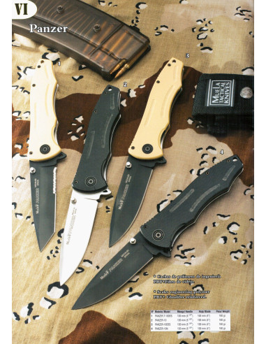 Panzer knives desert handles