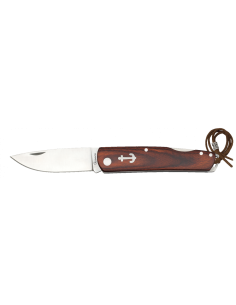 Dark brown sailor pocket knife with lock