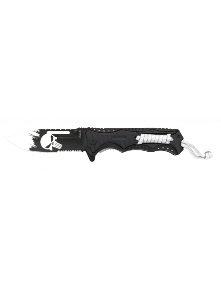 Skull Punisher knife, strung aluminum...
