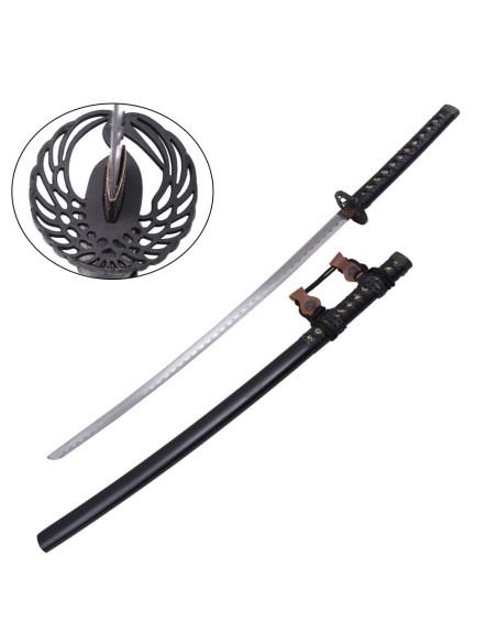 Wing type tsuba ornamental katana...