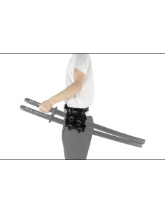 Tahalí belt to carry 2 katanas 2
