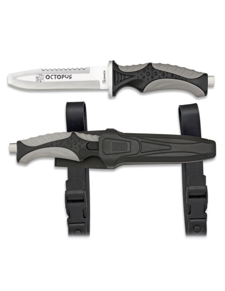 Octopus diving knife, black