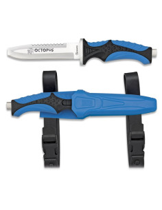 Octopus diving knife, blue