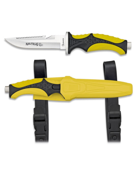 Nautilus diving knife, yellow
