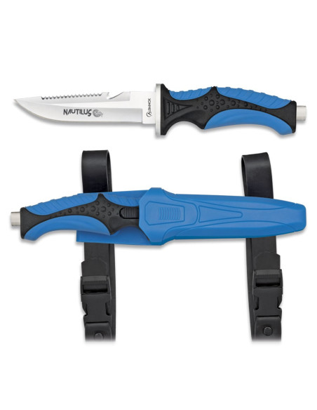 Nautilus diving knife, blue