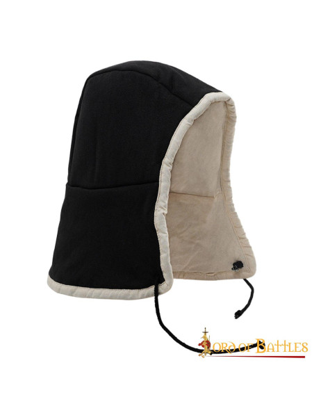 Medieval crepe with laces - black