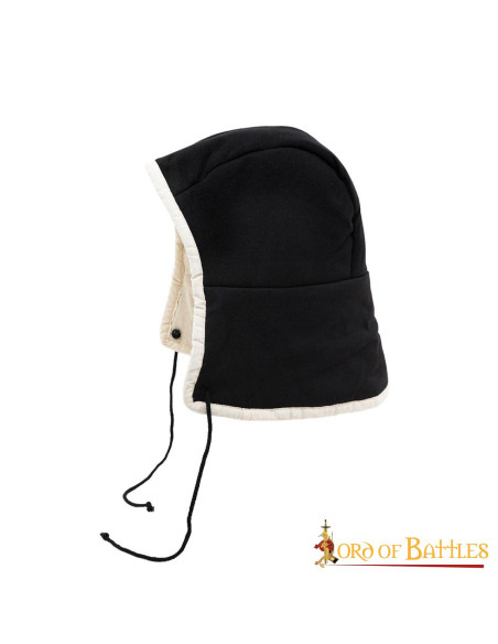 Medieval crepe with laces - black