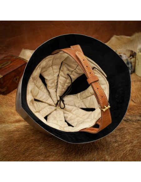 Medieval helmet, teapot type, old...