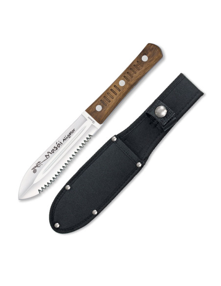 Masai Aligator double edged knife,...