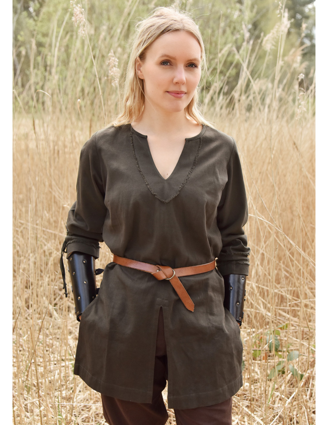 Medieval Tunic Women Viking /Larp - Green By Burgschneider