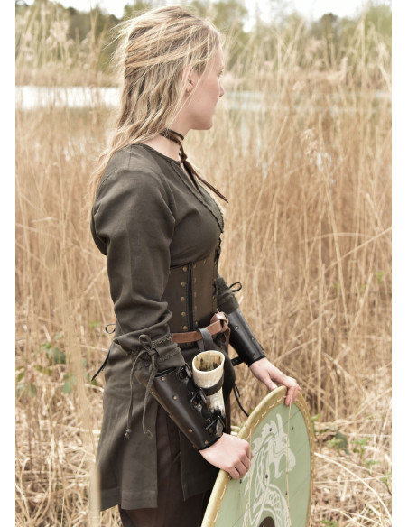 Ylva Viking Women's Tunic - olive green Ylva Viking Women's Tunic - olive green