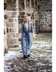 Long Viking dress Freya, blue color 2