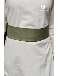 Sieglinde Adjustable Medieval Belt, Seaweed Green