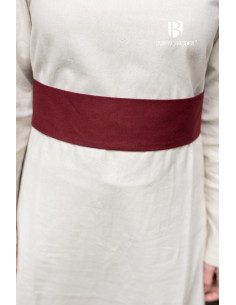 Sieglinde adjustable medieval belt, burgundy