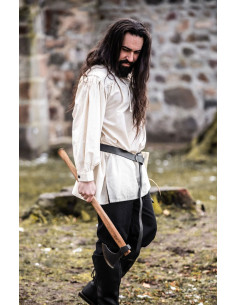 Ulrich model medieval shirt, natural white color