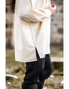 Ulrich model medieval shirt, natural white color 2