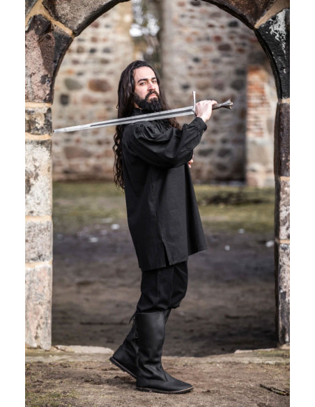 Ulrich model medieval shirt, black color