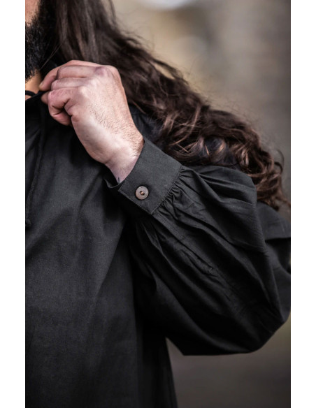 Ulrich model medieval shirt, black color