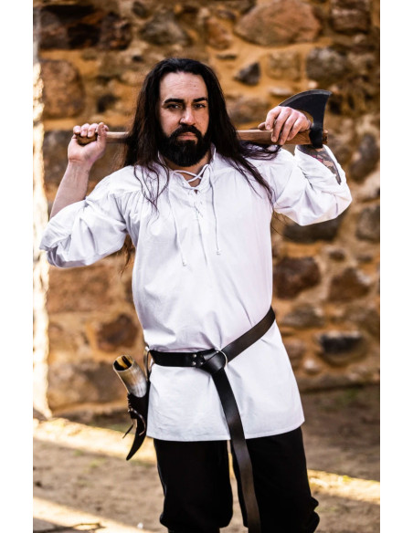 Ulrich model medieval shirt, white color