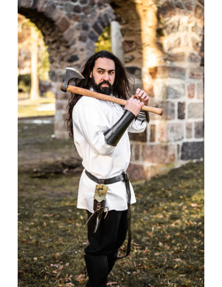 Ulrich model medieval shirt, white color