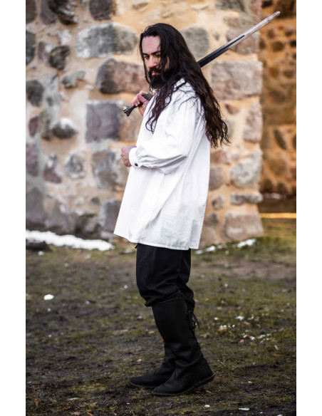 Ulrich model medieval shirt, white color