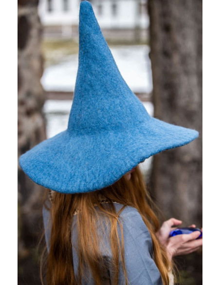 Agata model witch hat, light blue Agata model witch hat, light blue