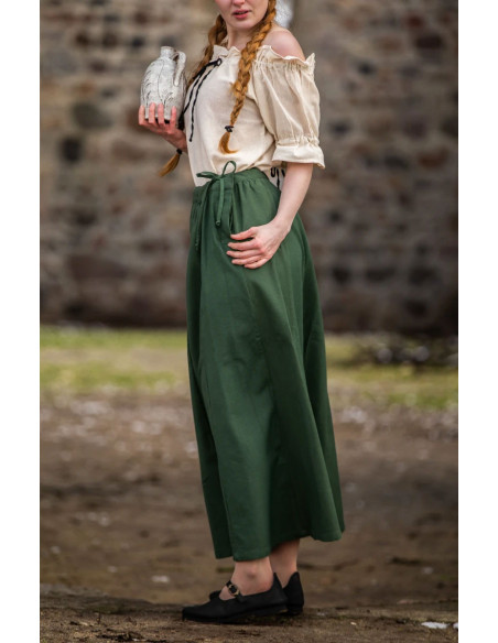 Medieval skirt Konstanze model, green...