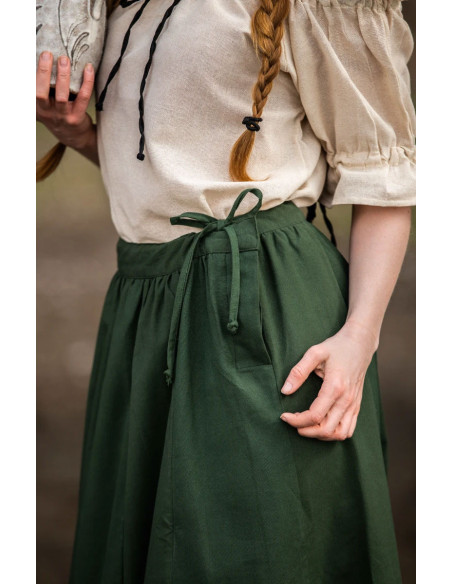 Medieval skirt Konstanze model, green...