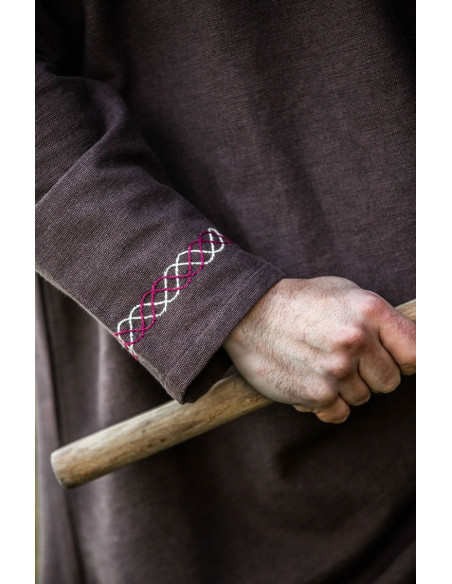 Viking tunic with Freki embroidery,...