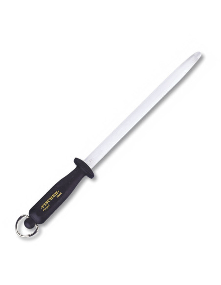 Oval Fischer steel with black handle...