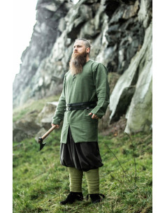 Viking tunic model Balduin, cotton Green 2