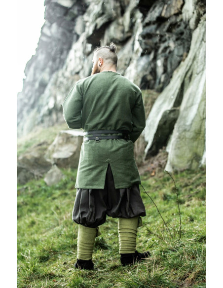 Viking tunic model Balduin, cotton Green