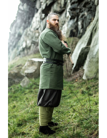 Viking tunic model Balduin, cotton Green
