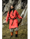 Halvar Linen Viking Tunic Red