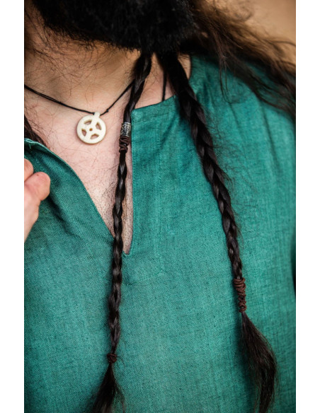 Halvar Linen Viking Tunic Green