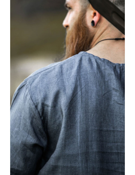 Halvar Linen Viking Tunic Gray