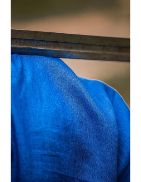 Halvar Linen Viking Tunic Blue