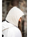 Padded medieval cape Eckwin model, natural white