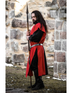 Frojoerick bipart medieval tunic, black-red 2