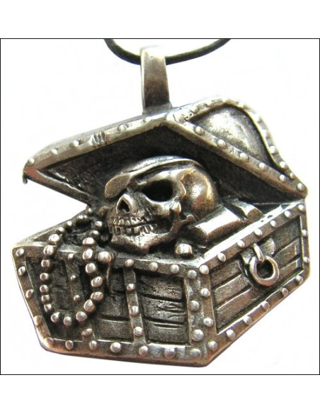 Pirate treasure chest pendant