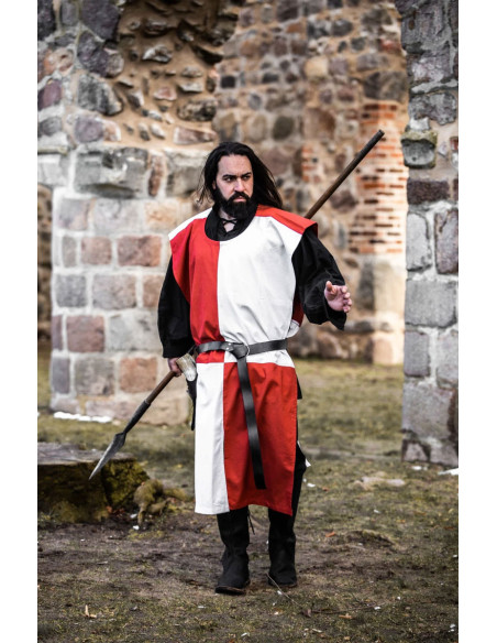 Medieval Tunic Chessboard, white-red Medieval Tunic Chessboard, white-red