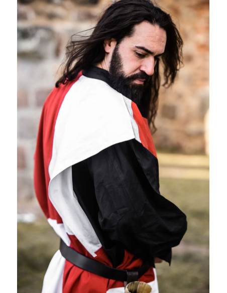 Medieval Tunic Chessboard, white-red Medieval Tunic Chessboard, white-red