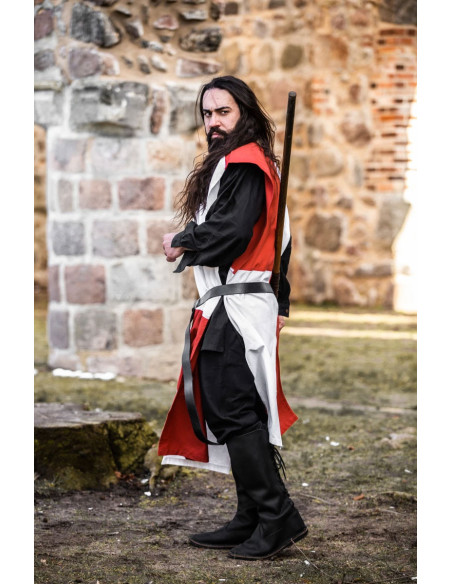 Medieval Tunic Chessboard, white-red Medieval Tunic Chessboard, white-red