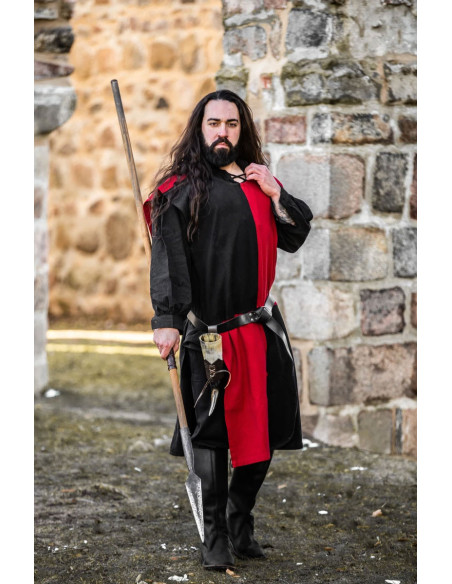 Medieval Tunic Chessboard, black-red