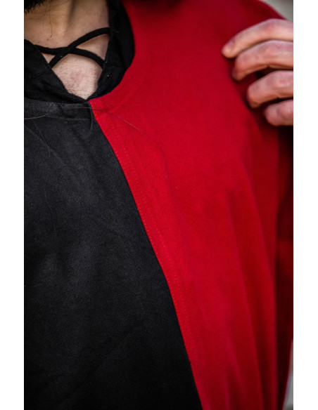 Medieval Tunic Chessboard, black-red