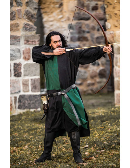 Medieval Tunic Chessboard, black-green