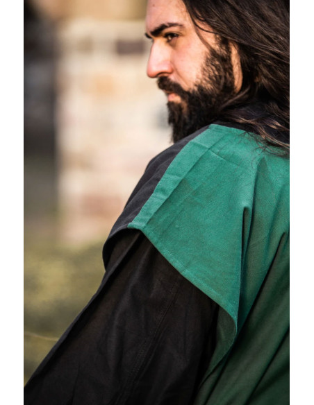 Medieval Tunic Chessboard, black-green