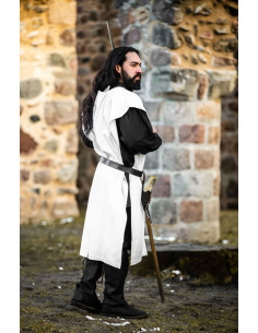 Medieval cotton tunic Frojoerick, white 2