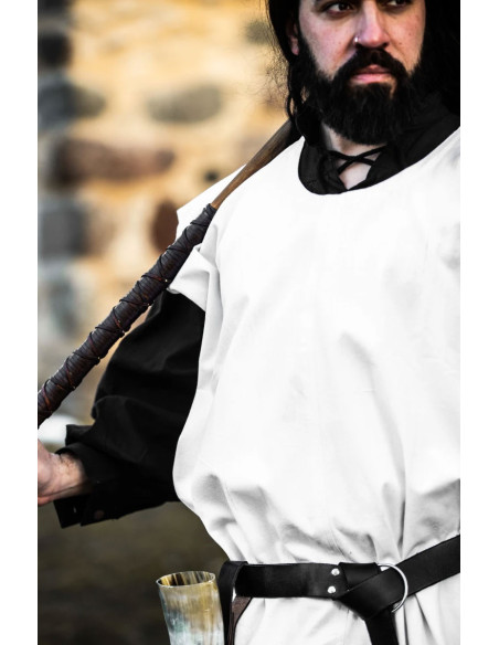 Medieval cotton tunic Frojoerick, white